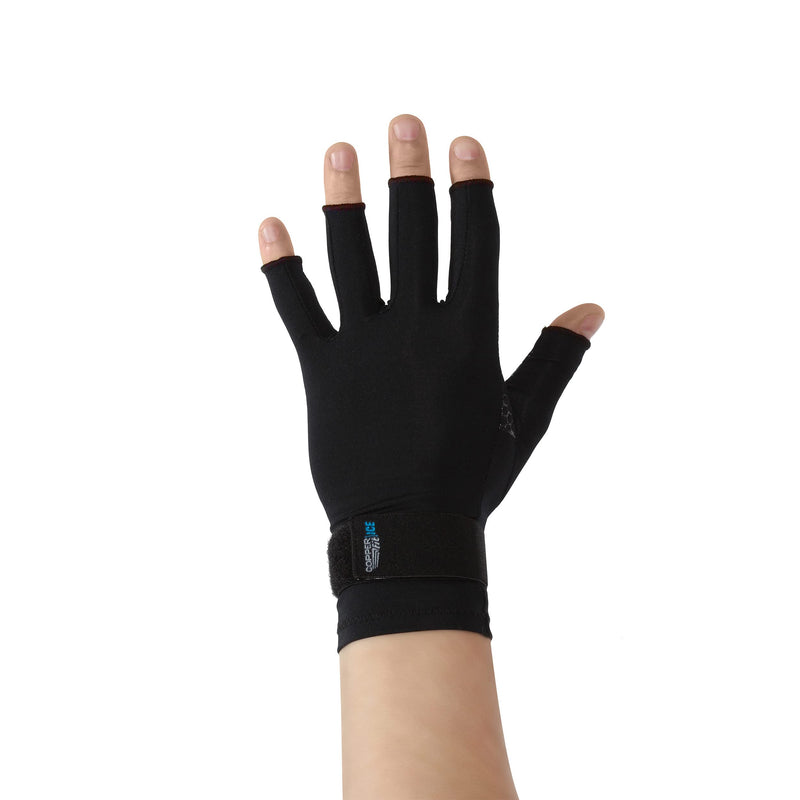 Copper Fit ICE Compression Gloves Infused with Menthol and Coq10 for Recovery, Black Small / Medium - NewNest Australia