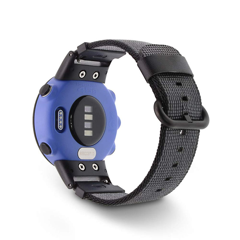 C2D JOY Classic Nylon Weave Band Compatible with Garmin Forerunner 45/45S Band Replacement with Watch Adapters Small (Fits 5.1-6.9" wrists) Black band + Black adapter - NewNest Australia