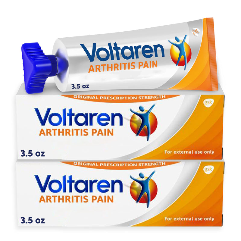 Voltaren Arthritis Pain Gel for Topical Arthritis Pain Relief, #1 Doctor Recommended Topical Pain Relief Brand, No Prescription Needed - 3.5 oz/100 g Tubes (Pack of 2) - NewNest Australia