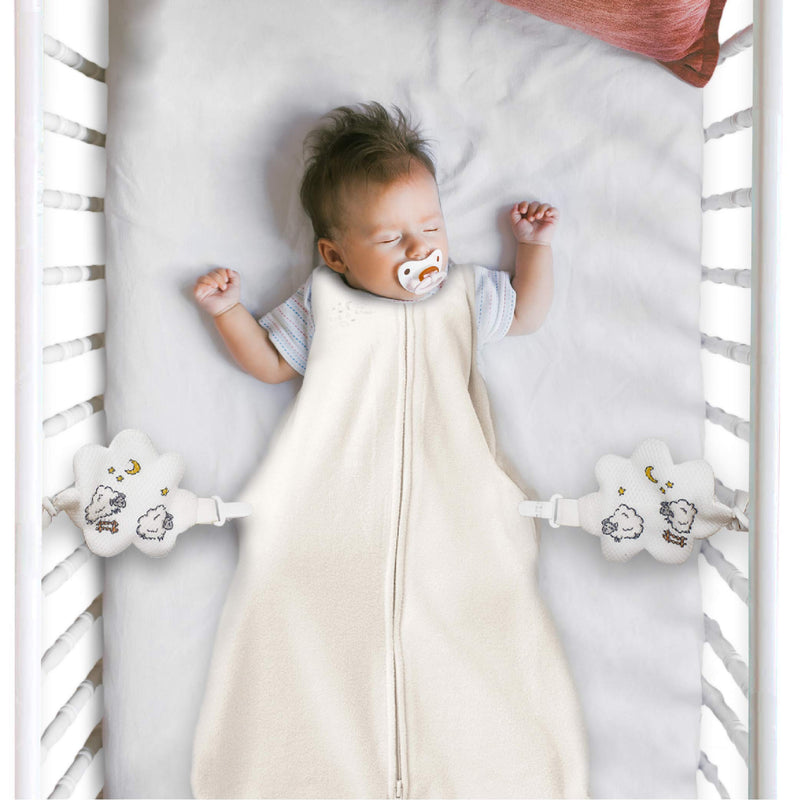 Nurturally Baby Anti Roll Support - Safe Breathable Fabric for Babies Age 3 to 6 Months Old, Designed in USA (Sleep Sack not Included), Portable Baby Sleep Support System Essentials for Any Crib - NewNest Australia