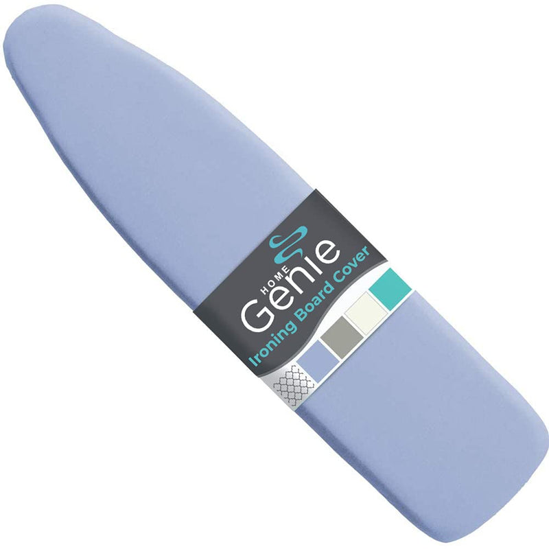 HOME GENIE Reflective Silicone Ironing Board Cover, Iron Faster, Heavy Duty Scorch and Stain Resistant Pad Covers Fit Standard Boards, Thick Padding, Hook and Loop Fastener, Elastic Edge, 15x54, Blue 1 - NewNest Australia