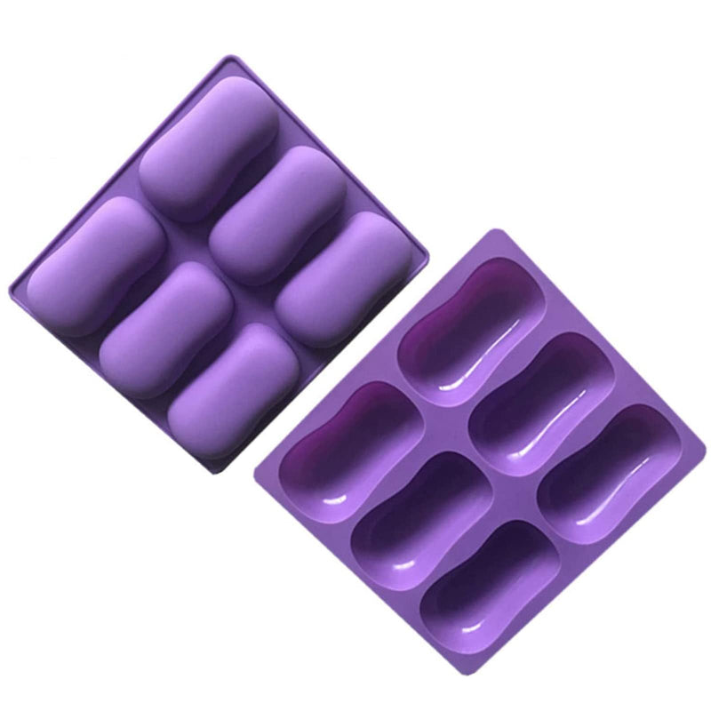 DD-life 2Pcs Oval Silicone Soap Molds, Classic Oval Shaped Molds for Chocolate Jelly Candy Making - NewNest Australia