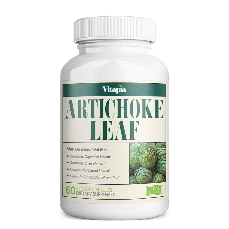 Vitapia Artichoke Leaf 1000mg(10000mg) per Serving - 10:1 Extract - 60 Veggie Capsules - Vegan and Non-GMO - Supports Digestive Health and Liver Health, Healthy Metabolism, Antioxidant - NewNest Australia
