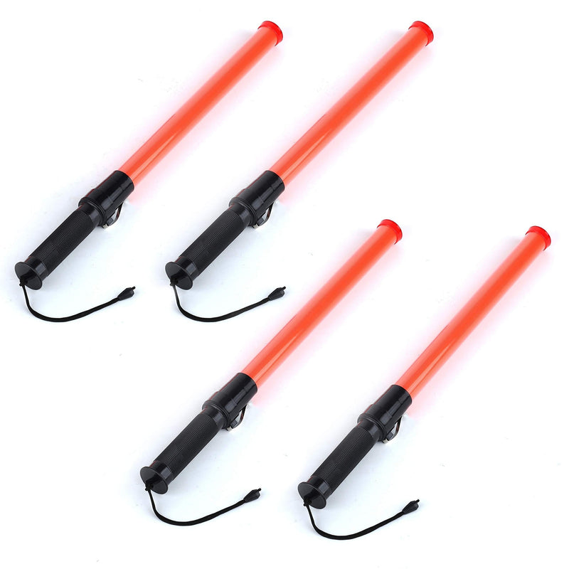 E-riding 21 inch Signal Traffic Safety Baton 4 Pieces Led Light Multifunction Traffic Wand with 2 Flashing Modes, Using 2 C-size batteries (Not included) - NewNest Australia