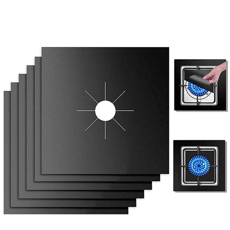 10 Pack Stove Burner Covers Double Thickness Reusable Non-Stick Heat-Resistant Gas Range Protectors for Kitchen and Easy to Clean（Black） 10 PACK - NewNest Australia