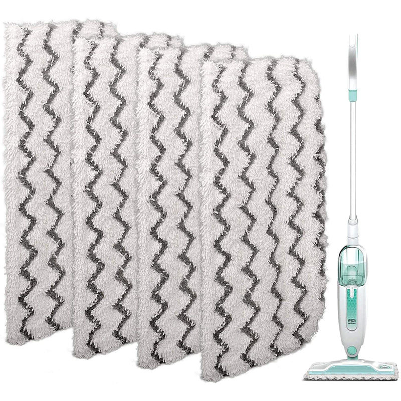 Flammi Steam Mop Pads for Shark S1000 S1000A S1000C S1000WM S1001C Washable Replacement Steamer Mop Pads for All Hard Floors (4 Pack) 4 Pack - NewNest Australia