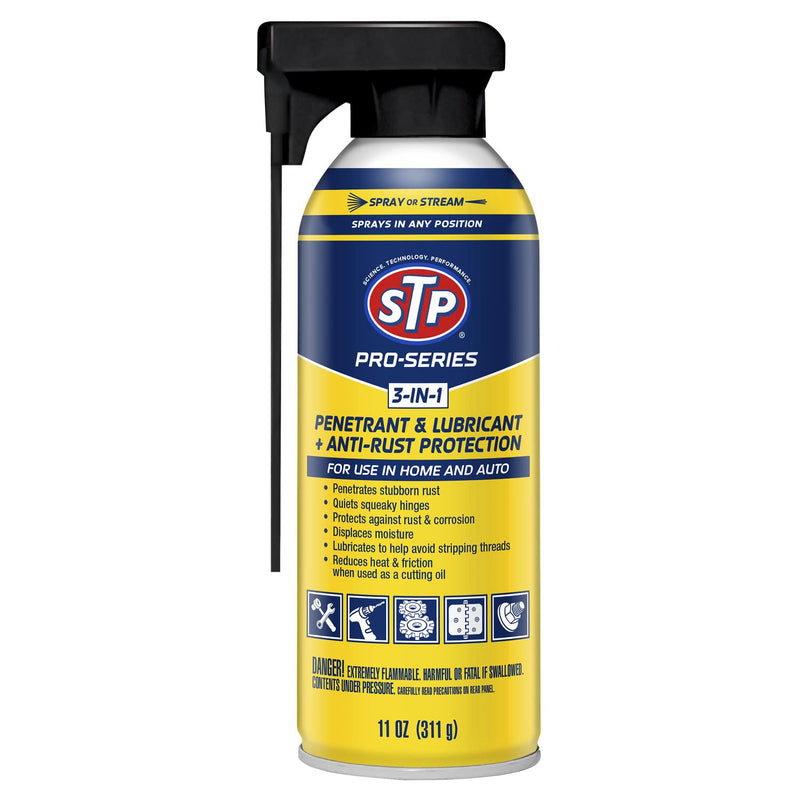 Pro Series Car Rust Remover, 3-in-1 Lubricant and Penetrant for Home, Cars and Truck, 11 Oz, STP Penetrant (1 Pack) - NewNest Australia