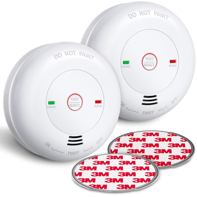 SITERWELL Carbon Monoxide Detector, 7-Year Electrochemical Carbon Monoxide Alarm (Battery Include) with Magnetic Fastening Kit, CO Alarm with Test and Silence Function, UL Listed, GS811-A, 2 Packs 2 pack - NewNest Australia