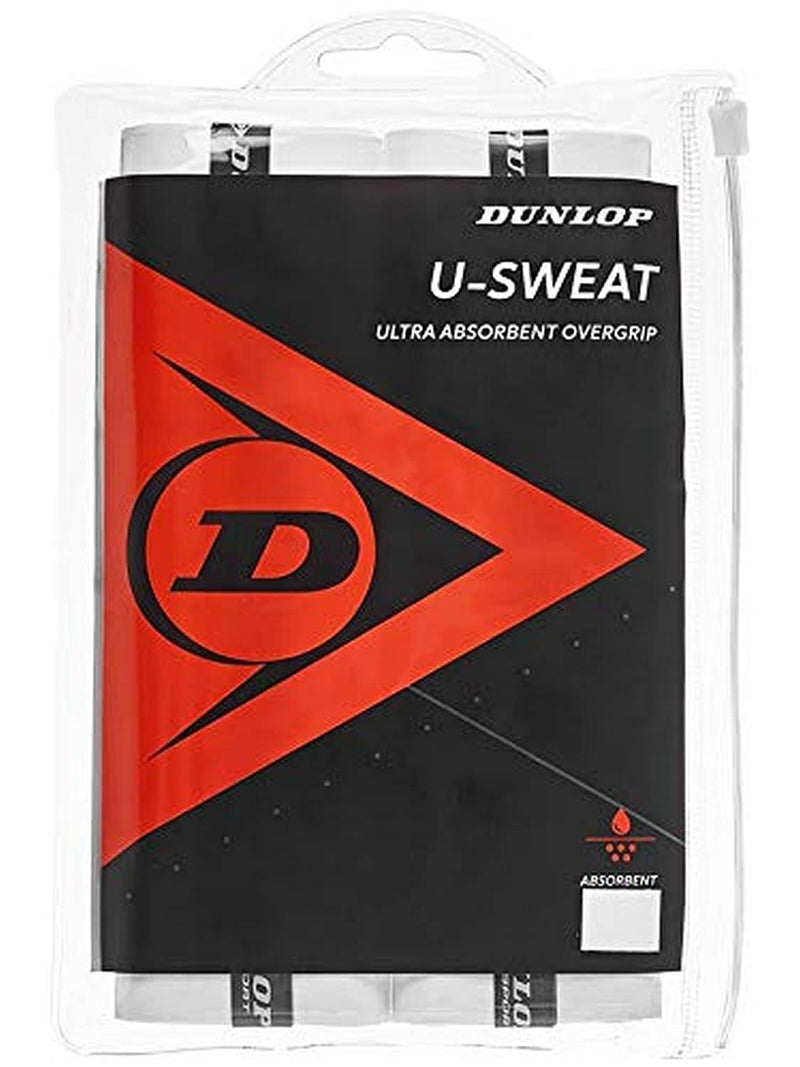 DUNLOP U Sweat Tennis Overgrip White 12 Grip Bag - NewNest Australia