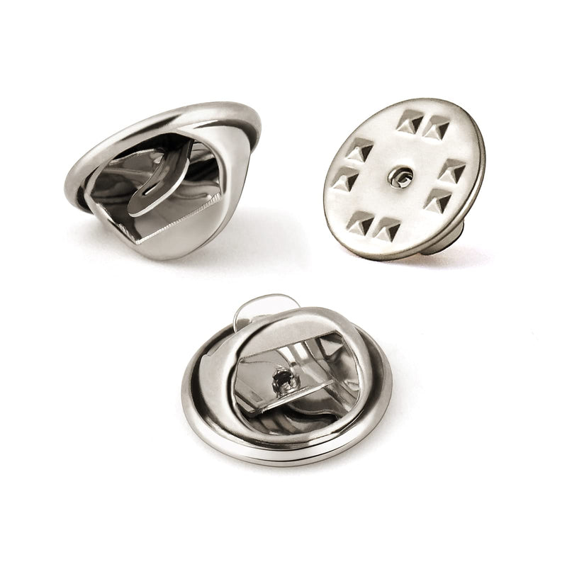 Lapel Pin Backs, 50PCS Pin Backs for Brooch Tie Hat Badge Insignia, Brass Pin Backings, Nickel Color - NewNest Australia