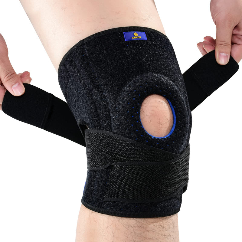 ABYON Knee Braces for Knee Pain with Side Stabilizers for Man Women.Effective Relieves Meniscus Tear,ACL, LCL, MCL,Arthritis.Non Slip Adjustable Knee Support for Joint Pain Relief,Injury Recovery 2X-Large/3X-Large (Pack of 1) Black - NewNest Australia