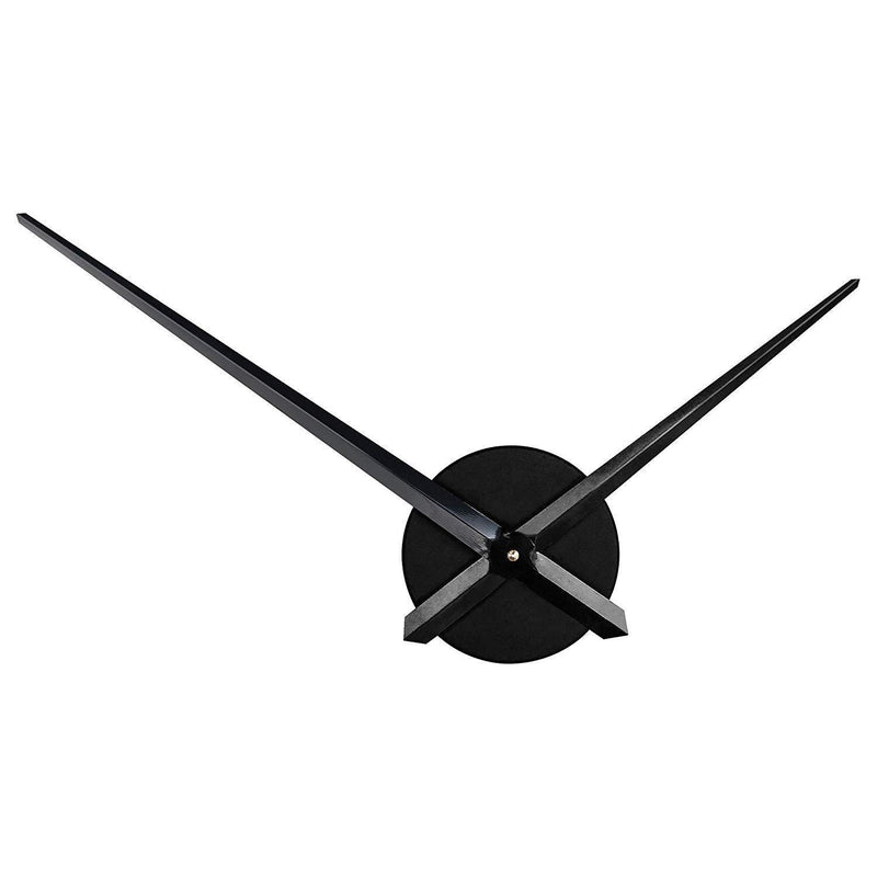 NewNest Australia - VANGOLD Large Wall Clock Hands, 3D DIY Clock Hands Needles with Clock Mechanism & Wall Sticker for Home Office Decor Black 