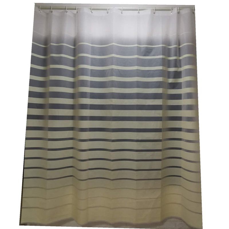 Shower Curtain Liner Waterproof Sea Wave Style 72" Wide X 78" Long PEVA (Lemon Yellow) Lemon Yellow 72X78 - NewNest Australia