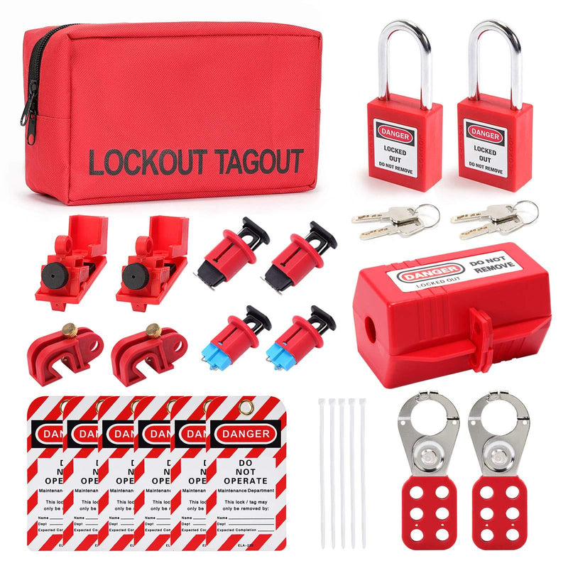 Breaker Lockout Tagout Kit Electrical - Loto Safty Padlock Set Loto Tags Lockout Plug Lock Out Tag Out Station - NewNest Australia