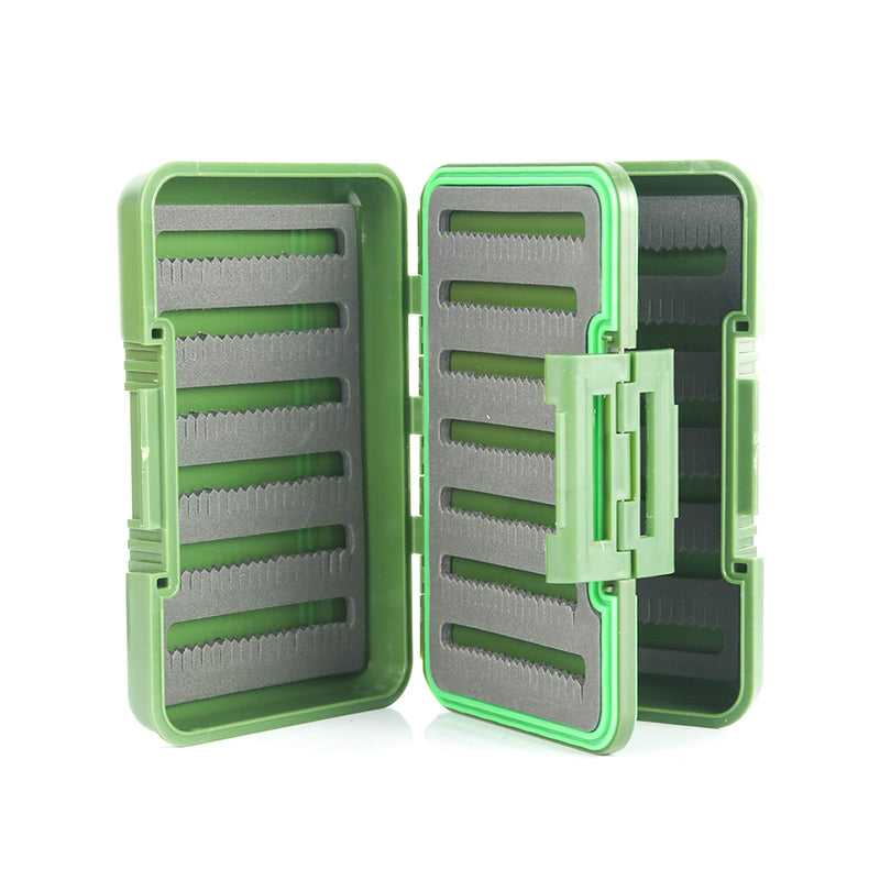 M MAXIMUMCATCH Maxcatch Fly Boxes for Fly Fishing Double Side Waterproof Fishing Tackle Box Olive (4 Split Foam Inserts) 5.9inch x4.1inch x1.7inch - NewNest Australia