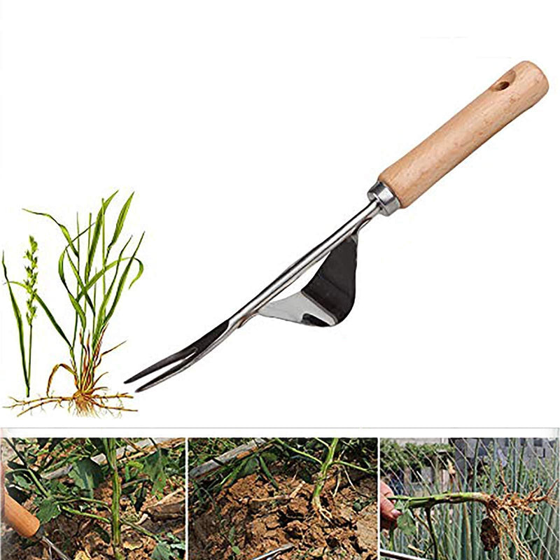 BERNIE ANSEL Garden Weeder Hand Tool,Ergonomic Weeding Tools,Stainless Steel Base - Easy Weed Removal and Deeper Digging for Planting and Weeding V - NewNest Australia