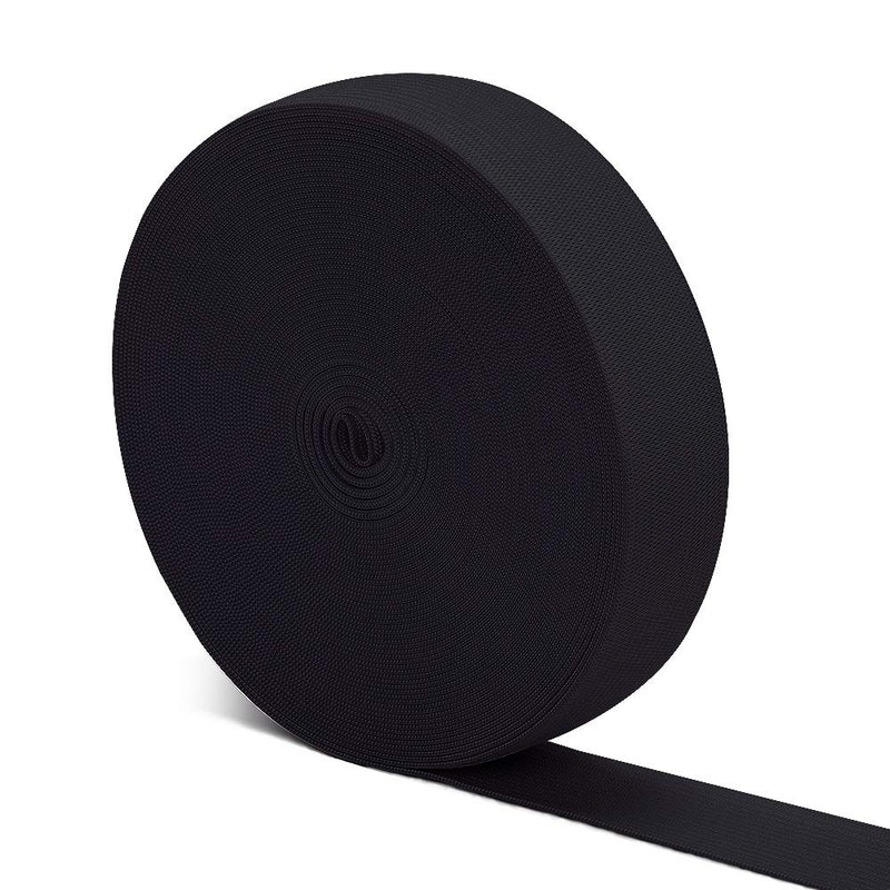 Airisoer Elastic Bands for Sewing Black Knit Elastic Spool High Elasticity Wide 1 Inch x 12 Yard - NewNest Australia