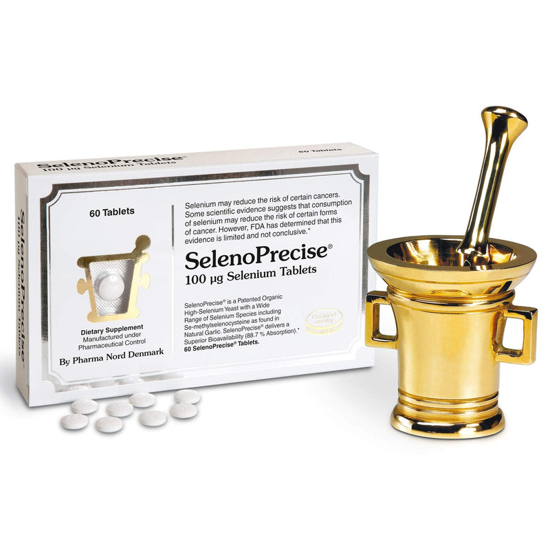SelenoPrecise | Guaranteed 88.7% Absorption | World's Only Pharmaceutical-Grade Organic Selenium Supplement | Thyroid Support, Immune System, Prostate Protection & Heart Health | Selenium 100 mcg tabs 60 - NewNest Australia