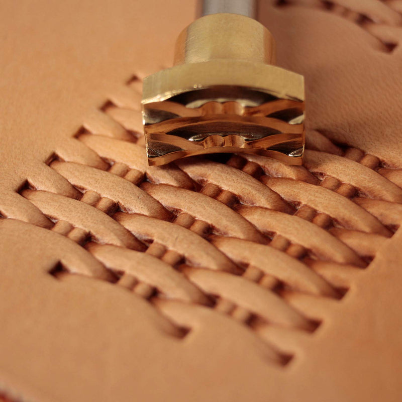 Basket Weave Leather Stamp Tool Stamps Stamping Carving Punches Tools Craft Leathercrafting - NewNest Australia