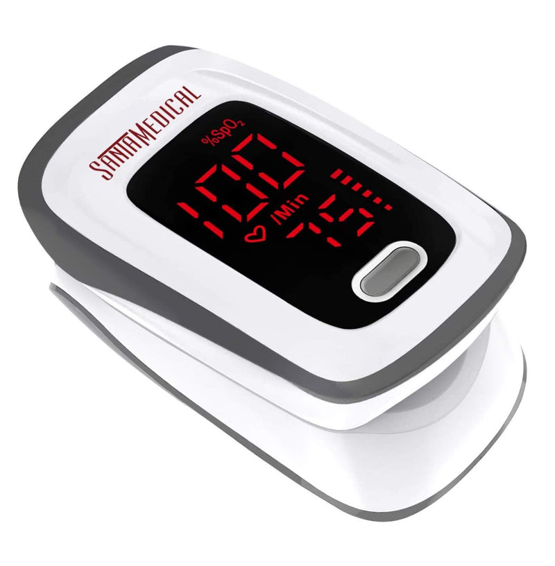 Fingertip Pulse Oximeter, Blood Oxygen Saturation Monitor (SpO2) with Pulse Rate Measurements and Pulse Bar Graph, Portable Digital Reading LED Display, Batteries and Carry Case Included - NewNest Australia