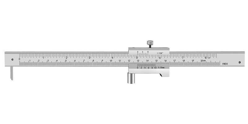 ZLKSKER Parallel Crossed Caliper 0-20cm (0-8 inch) with 2 Carbide Scriber/Needle, Stainless Steel Vernier Calipers, Marking Gauge, Marking Tool - NewNest Australia