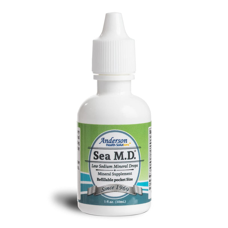 Anderson's Sea M.D. New Travel Size Concentrated Trace Mineral Drops, Ionic Electrolyte Magnesium Supplement, Aids in Muscle Cramps Joint Health, Liquid Magnesium, Easy to Take, 1 oz 1 Ounce - NewNest Australia