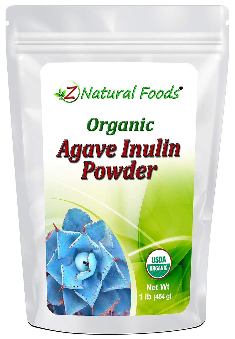 Organic Agave Inulin Powder - All Natural Fiber Supplement - Prebiotic Superfood for Drinks, Smoothies and Recipes - Great for Cooking or Baking - Raw, Non GMO, Gluten Free, Kosher - 1 lb 1.0 Pounds - NewNest Australia