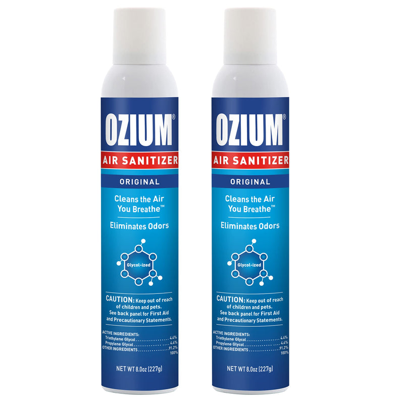 Ozium® 8 Oz. Air Sanitizer & Odor Eliminator for Homes, Cars, Offices and More, Original Scent - 2 Pack - NewNest Australia