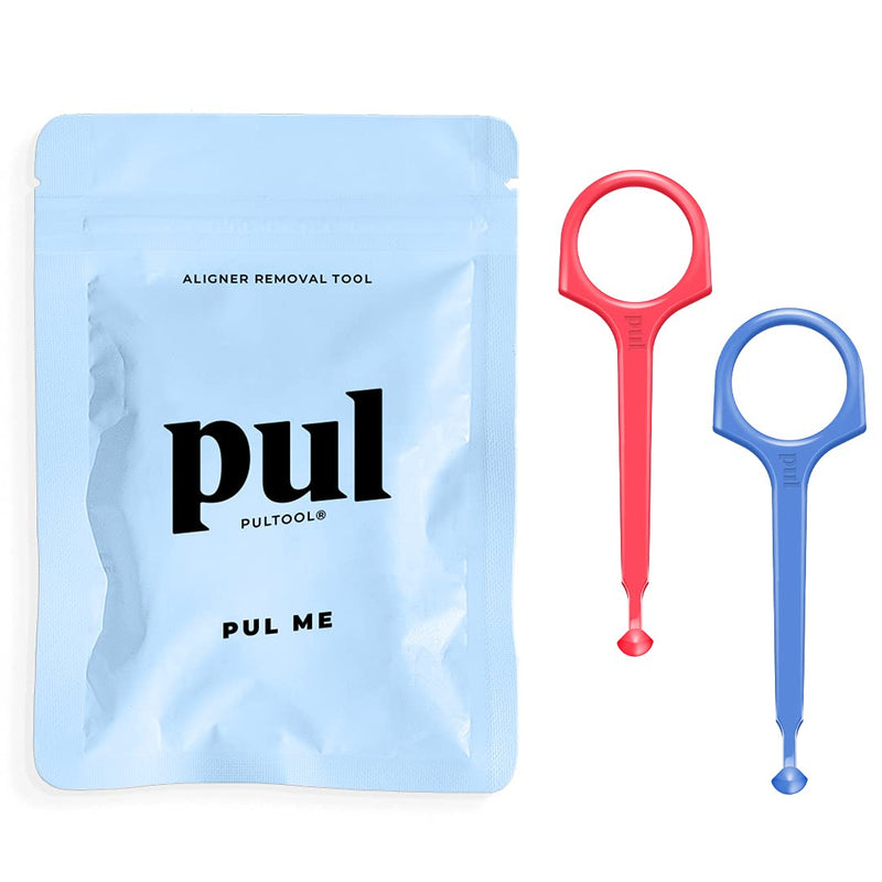 Clear Aligner Removal Tool for Invisalign Removable Braces by The Pultool (Pink + Blue) - NewNest Australia