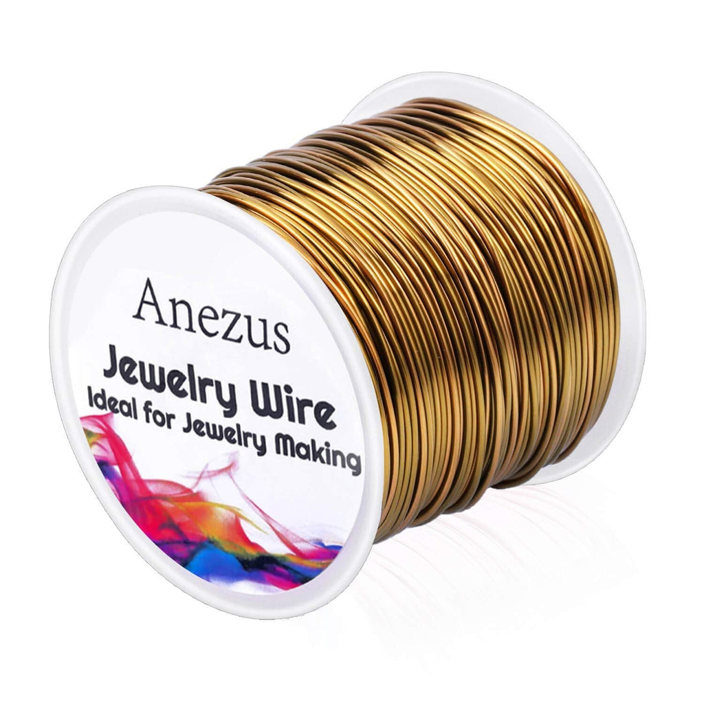 Anezus 18 Gauge Jewelry Wire for Jewelry Making, anezus Craft Wire Tarnish Resistant Copper Beading Wire for Jewelry Making Supplies and Crafting (18 Gauge, Antique Bronze) 1 - NewNest Australia