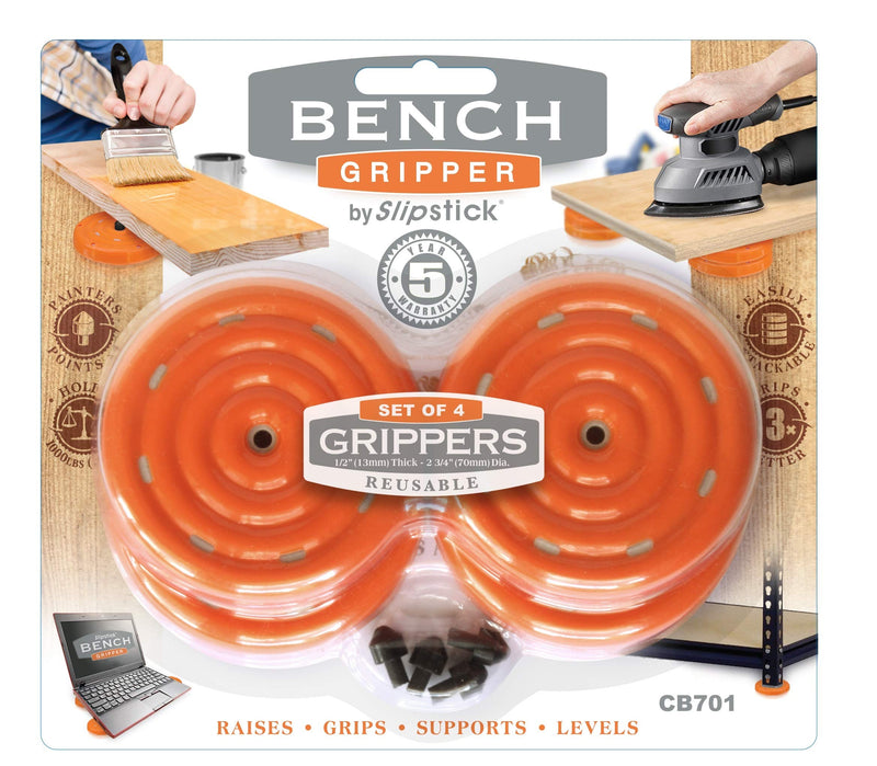 Slipstick CB701 3" Bench Universal Work Grippers, 4 Pack, Orange - NewNest Australia