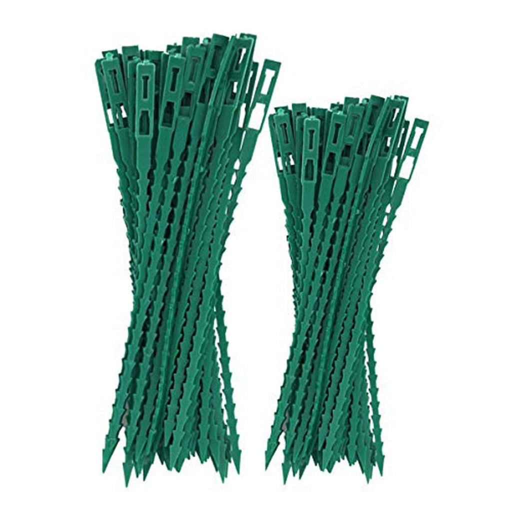 ONESWI 100 Pieces Adjustable Garden Plant Twist Ties,Flexible Garden Plant Ties,Plastic Twist Ties Multi-Use for Secure Vine (Green) Style 2 - NewNest Australia