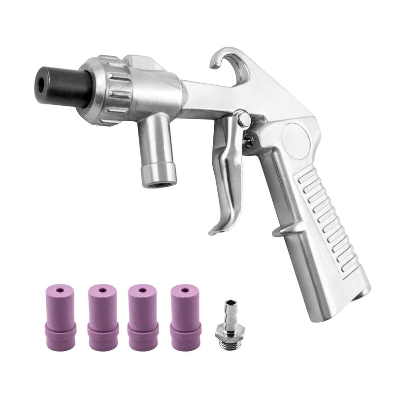QWORK Sand Blaster Gun Kit, with 4 PCS Ceramic Nozzles, for Sandblaster - NewNest Australia