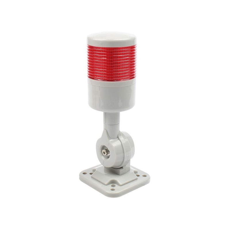 LUBAN Led Signal Tower Stack Lights, Industrial Signal Warning Lights, Column Tower Lamp Andon Lights with Rotatable Base, Steady Flashing Light Switchable,12V 24V DC(1-Layer, no Buzzer) DC 12 to 24V 1-Layer/no Buzzer - NewNest Australia