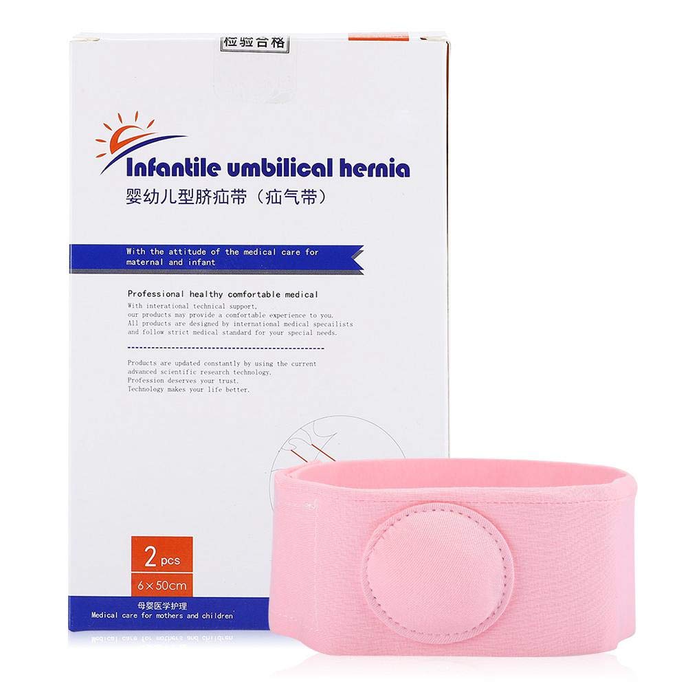 Hernia Belt, 2pcs Hernia Belt Hernia Therapy Treatment Children Infant Baby Umbilical Hernia Belt(Pink) - NewNest Australia