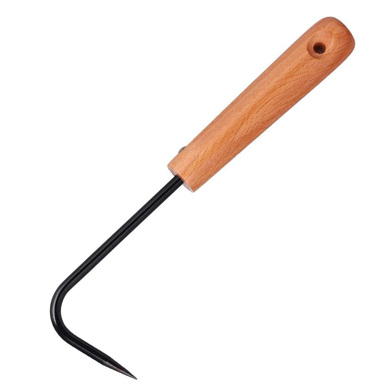 Yarnow Handle Weeder Garden Weeding Tool for Home Outdoor Garden Digging Cultivator Weed Remover Tool Gardening Gift Single-Claw Hook (Black) - NewNest Australia