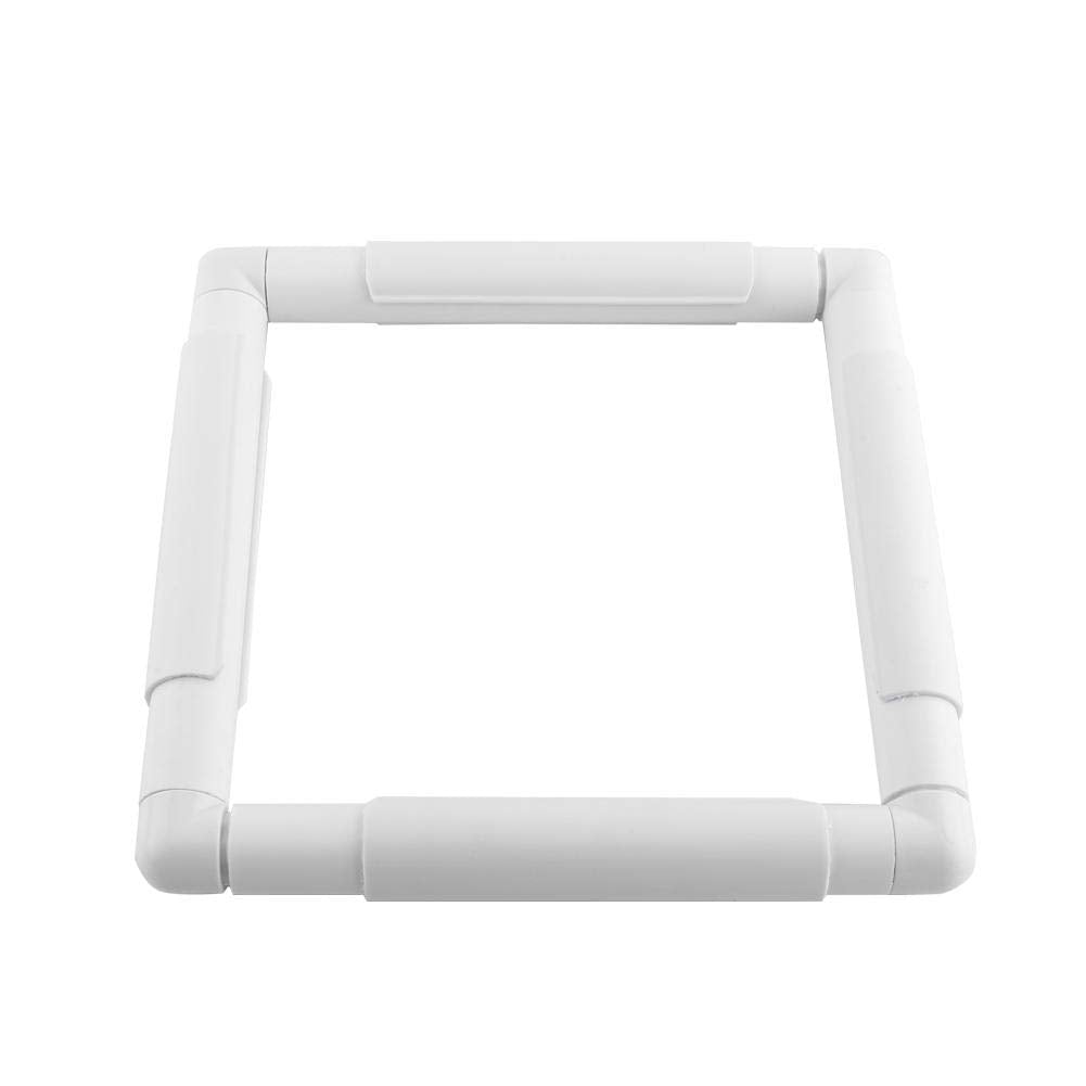 Embroidery Frame, Plastic Cross Stitch Frame, Square Rectangle Clip Frame for Embroidery Cross Stitch, Quilting Needlepoint Tool(20.320.3cm) 20.3*20.3cm - NewNest Australia