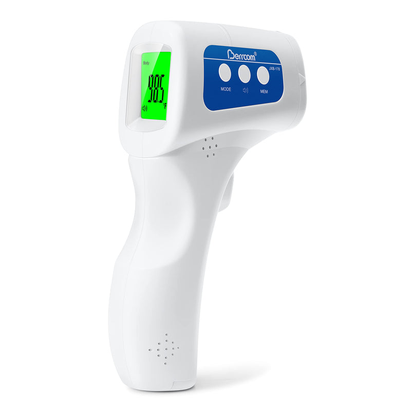 Berrcom Non Contact Infrared Forehead Thermometer JXB-178 Medical Grade Baby Fever Check Thermometer 3 in 1 Contactless for Kids Infant Adult (Batteries Not Included) - NewNest Australia