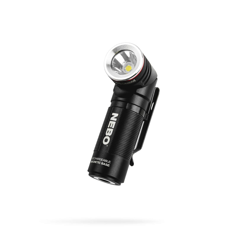 NEBO SWYVEL 1000-Lumen Rechargeable Flashlight: Compact Rechargeable EDC lighthas a90 Degree Rotating Swivel Head; 5 Light Modes; Smart Power Control - 6907 , Black - NewNest Australia
