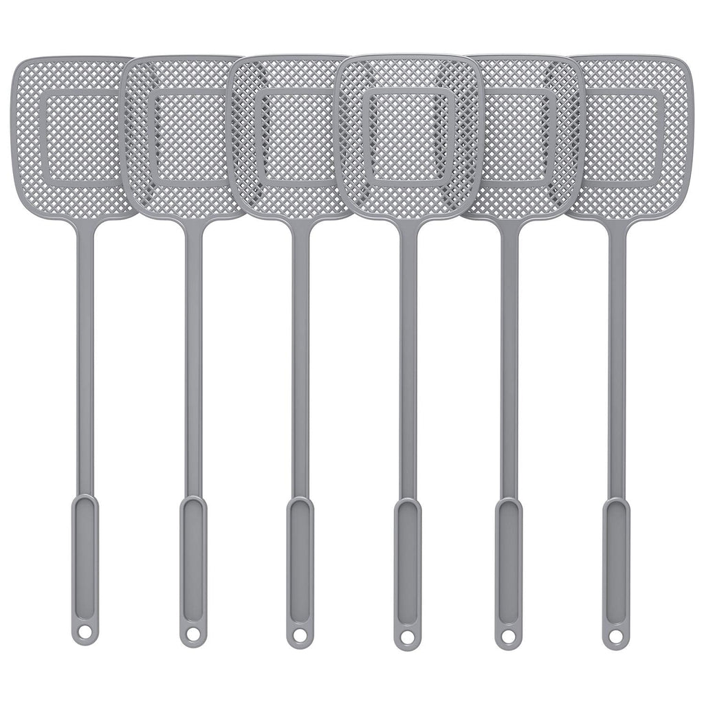 MR.SIGA Heavy Duty Long Handle Fly Swatter, Gray, 6 Pack - NewNest Australia