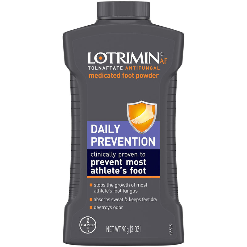 Lotrimin Athlete's Foot Daily Prevention Medicated Foot Powder Bottle, 3 Ounce - NewNest Australia
