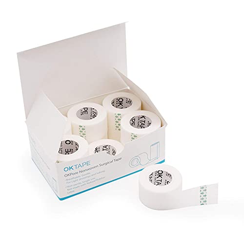 OK TAPE OKPore Medical Surgical Tape Nonwoven, 12 Rolls, 1“ x 10yds - NewNest Australia