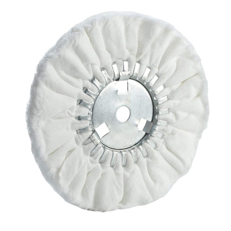 8" Soft Airway Buffing Wheel White Flannel / 5/8'' Arbor Hole/Finish Polish Step for Angle Grinder - 1 PCS Soft-1pcs - NewNest Australia