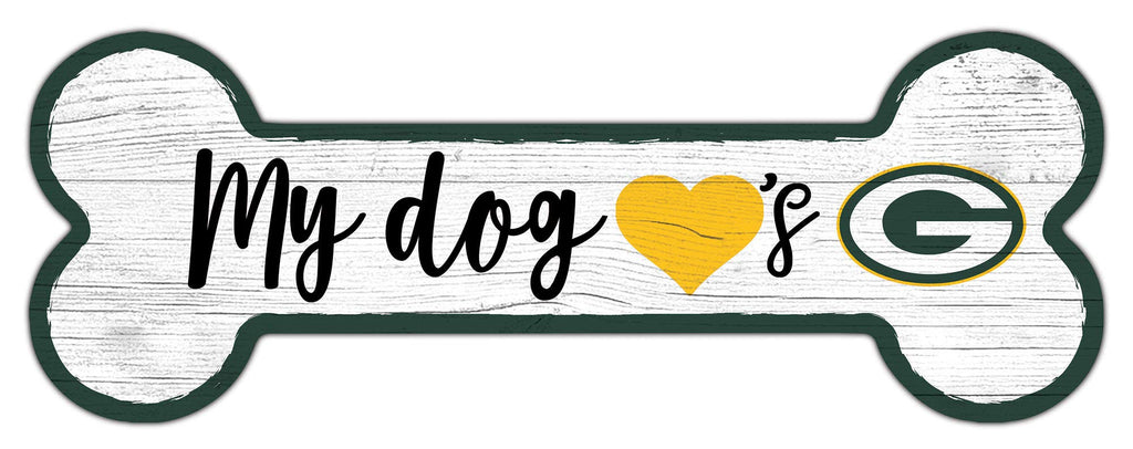 Fan Creations NFL Green Bay Packers Unisex Green Bay Packers Dog Bone Sign, Team Color, 6 x 12 - NewNest Australia