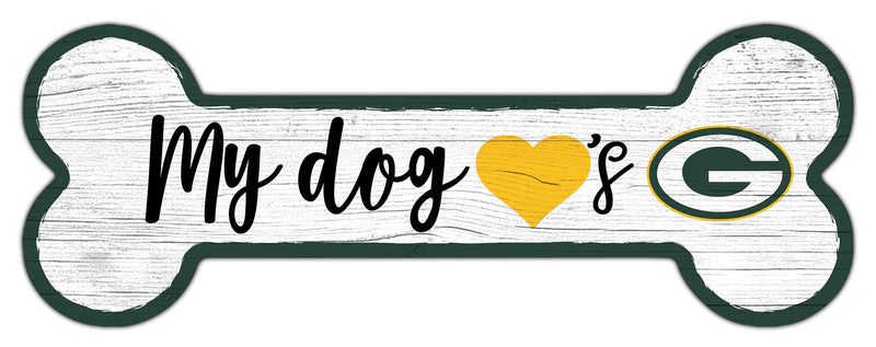 Fan Creations NFL Green Bay Packers Unisex Green Bay Packers Dog Bone Sign, Team Color, 6 x 12 - NewNest Australia