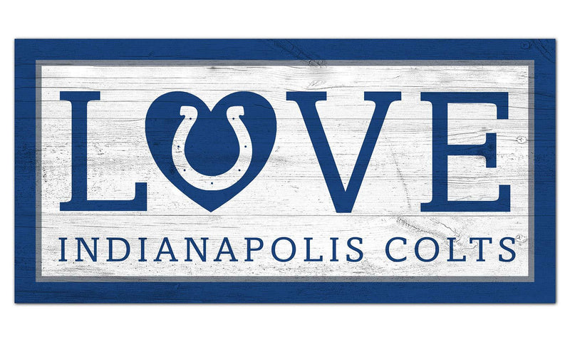 Fan Creations NFL Indianapolis Colts Unisex Indianapolis Colts Love Sign, Team Color, 6 x 12 - NewNest Australia