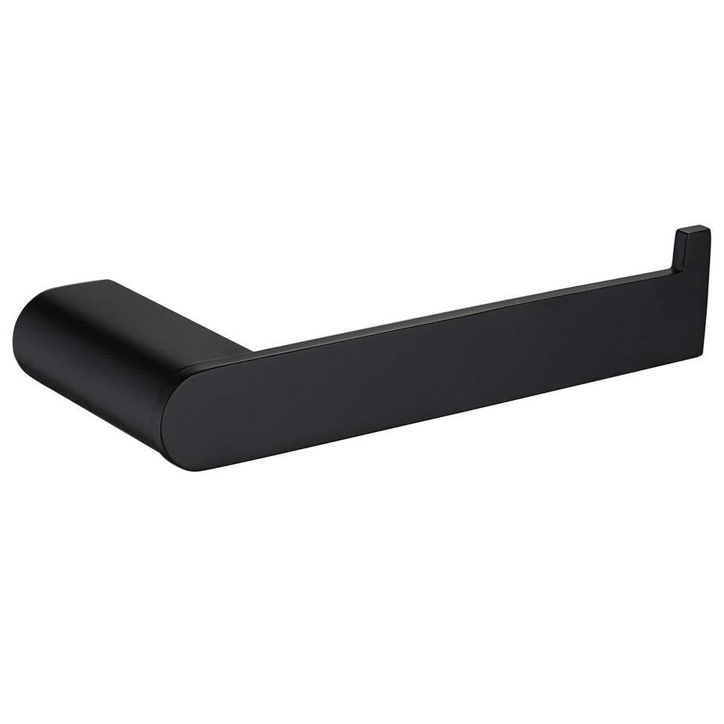 RANDOM Toilet Paper Holder Round Bathroom Hardware Accessories SUS 304 Stainless Steel Tissue Paper Roll Holder Nordic Minimalism Contemporary Hotel Style Wall Mount. (Round, Matte Black) - NewNest Australia