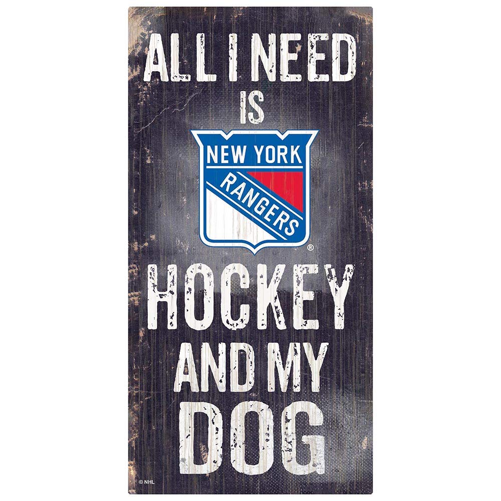 Fan Creations NHL Unisex-Adult My Dog Sign New York Rangers 6 x 12 Team - NewNest Australia