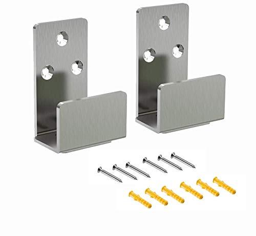 2PCS Sliding Barn Door Floor Guide Stainless Steel Adjustable Closet Floor Guide for Bottom of Sliding Doors Wall Mount Barn Door Hardware,Barn Door Lower Guide Works on Grooved or Non-Grooved Doors 2 - NewNest Australia