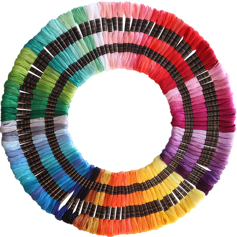 122 skeins Embroidery Floss - Embroidery Thread - Friendship Bracelet String for Cross Stitch, Hand Embroidery, String Art 122 SKEINS - NewNest Australia